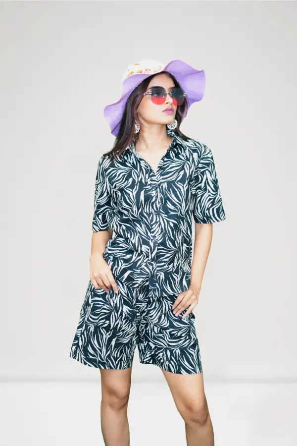 Raaya Set - Cotton Co-ord with Eucalyptus Print